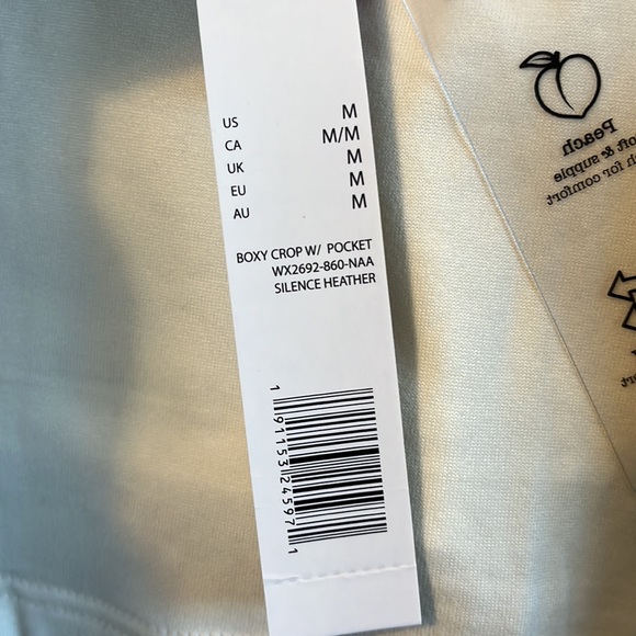 FINAL PRICE DROP ⬇️ Rae Dunn | “Top Knots & Squats” Cropped T-Shirt - Picture 8 of 8